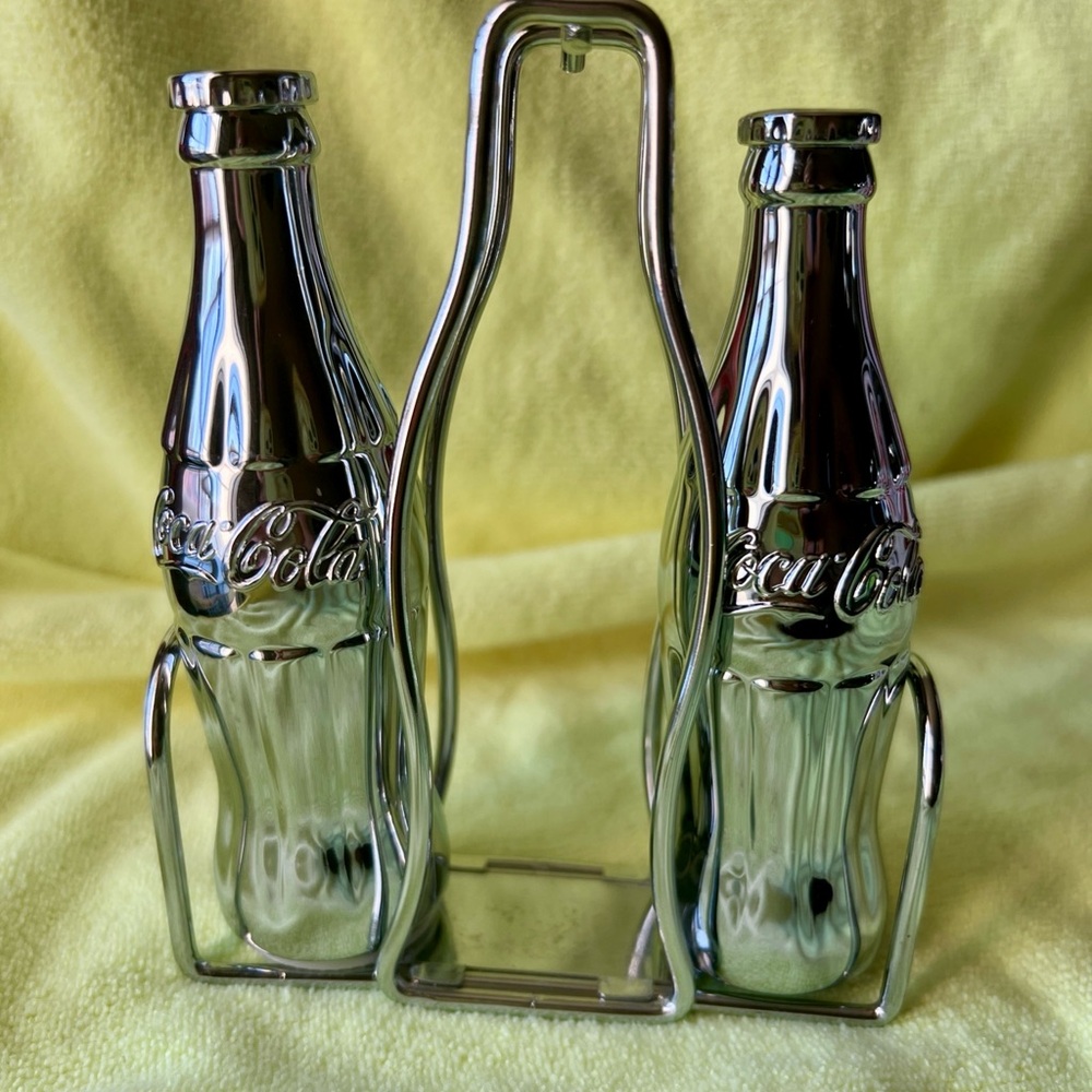 Coca Cola Chrome Bottle Shakers